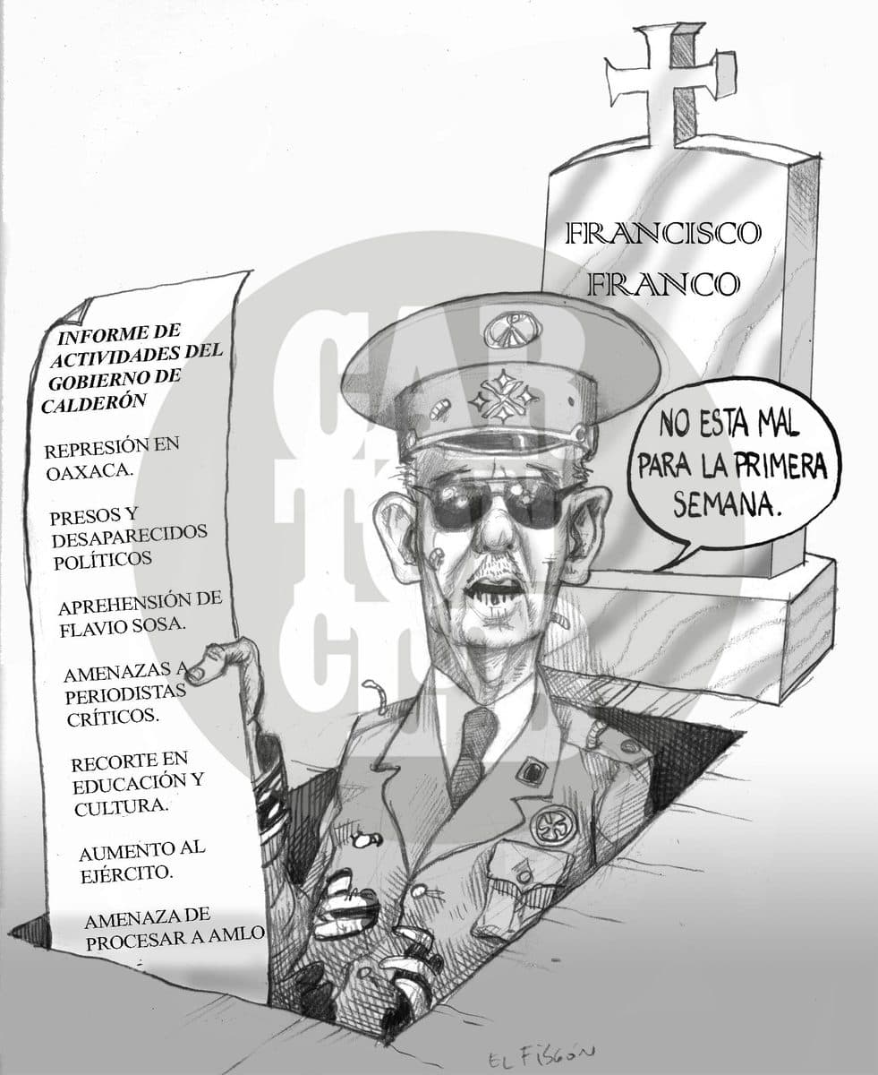 Balance, cartón de El Fisgón