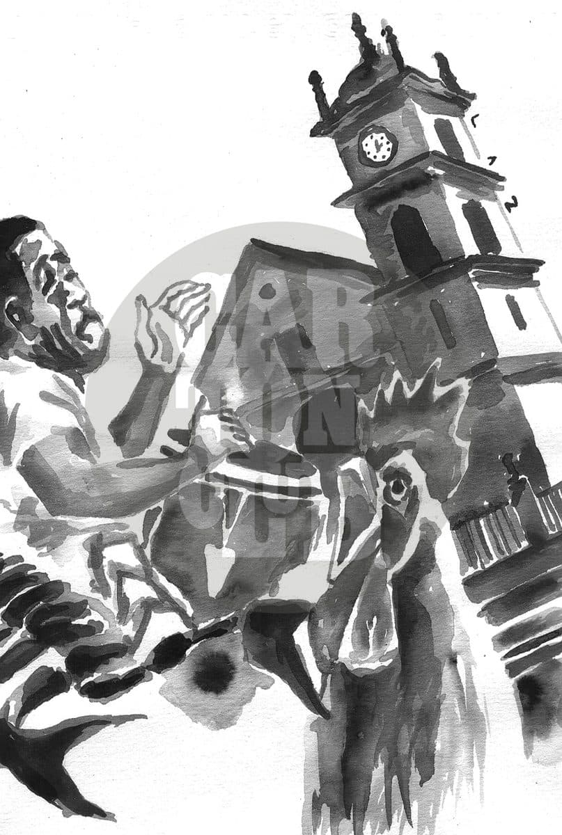 bejucal, cartón de Laz