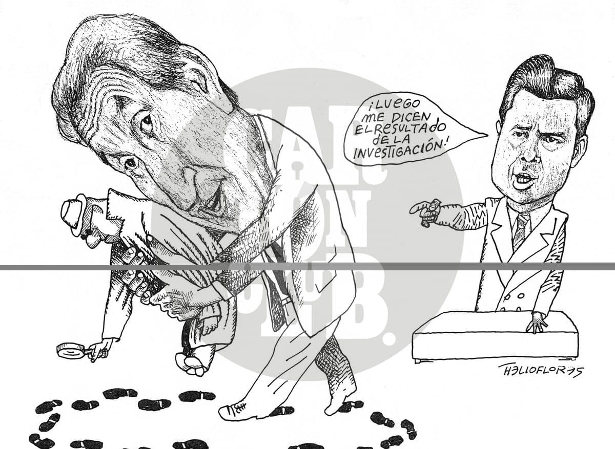 Caso Montiel, cartón de Helio Flores