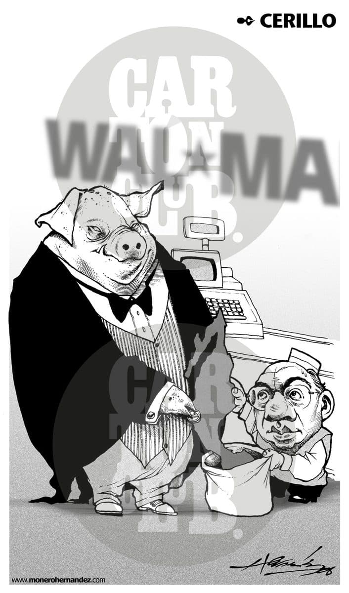 Cerillo, cartón de Hernández
