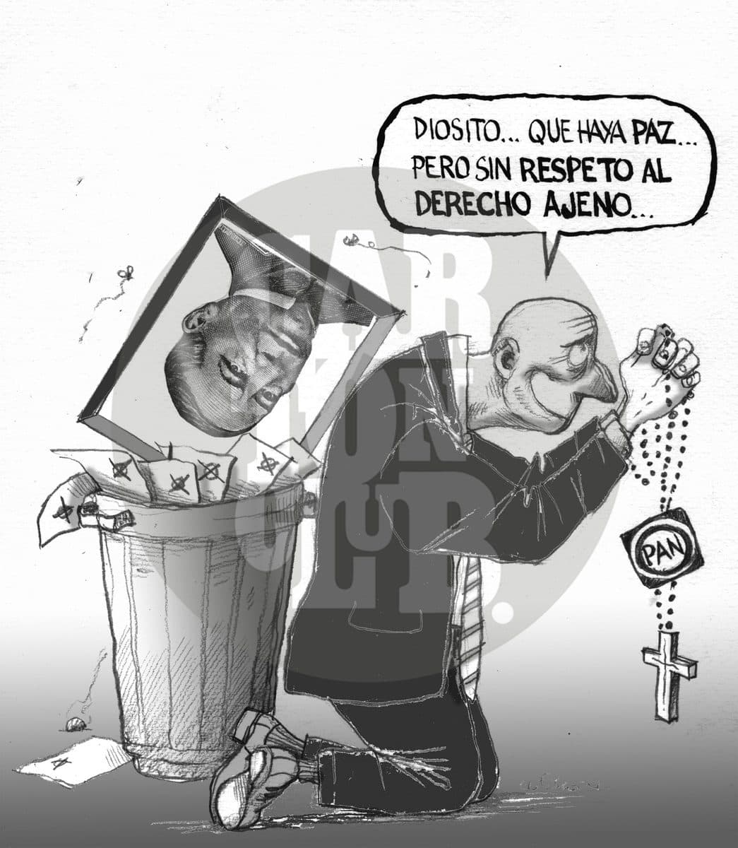Clásica Derecha Mexicana, cartón de El Fisgón
