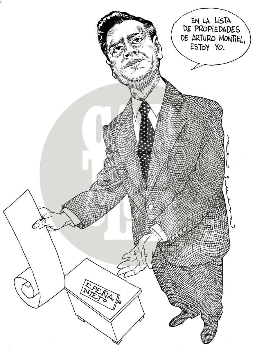 Con la novedad, cartón de Helguera