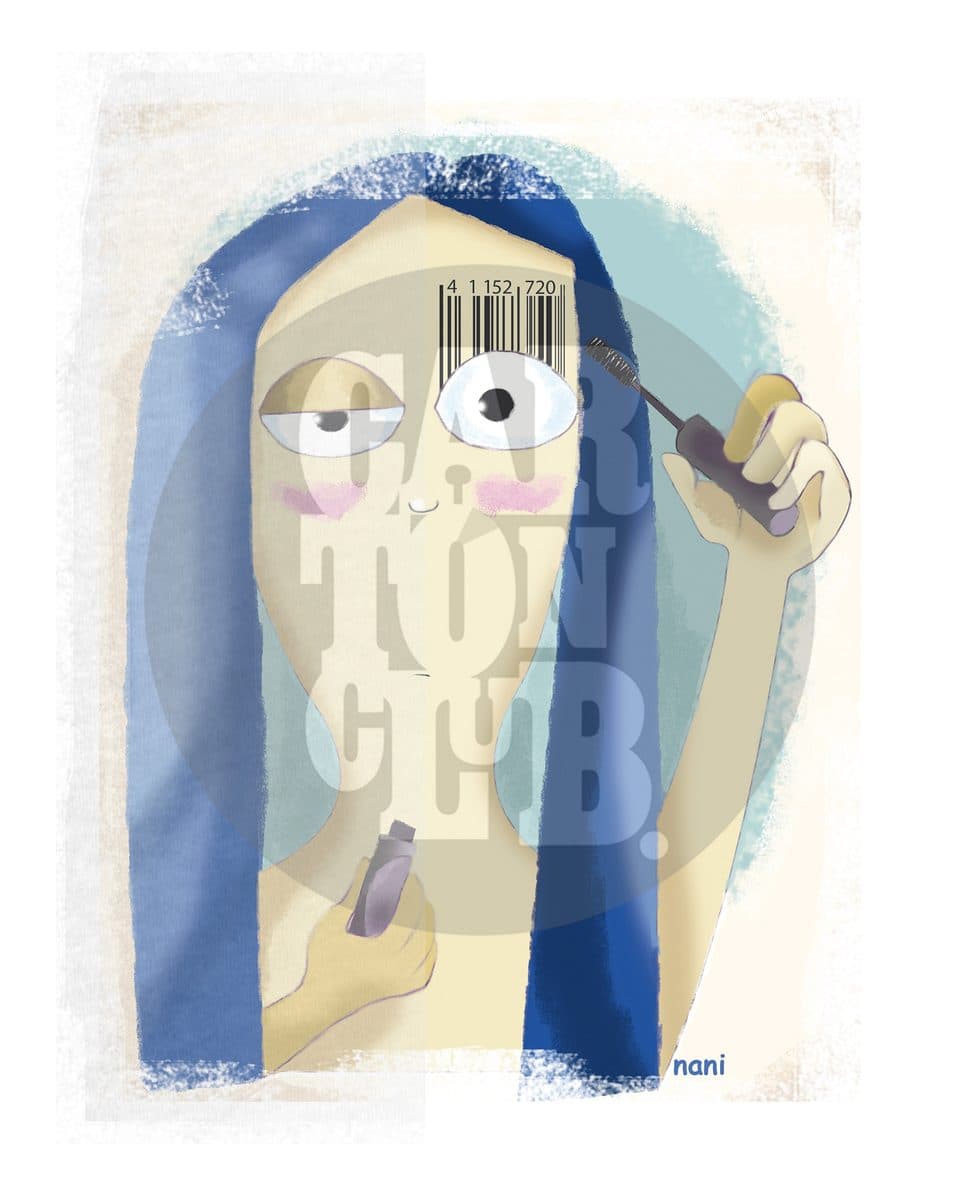 consumismo, cartón de Nani
