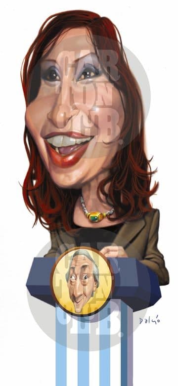 Cristina Kirchner, cartón de Dalcio