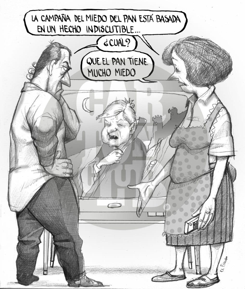 Derroche publicitario, cartón de El Fisgón