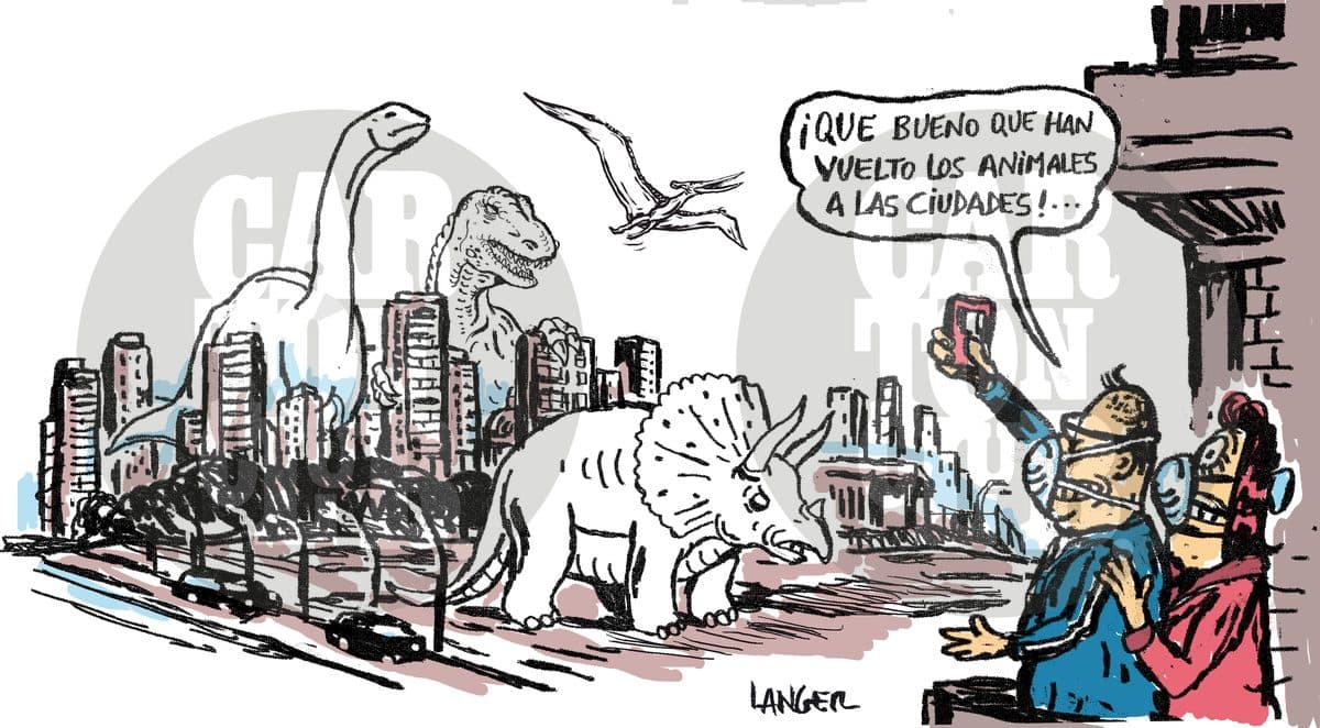 Dinosaurios en las ciudades