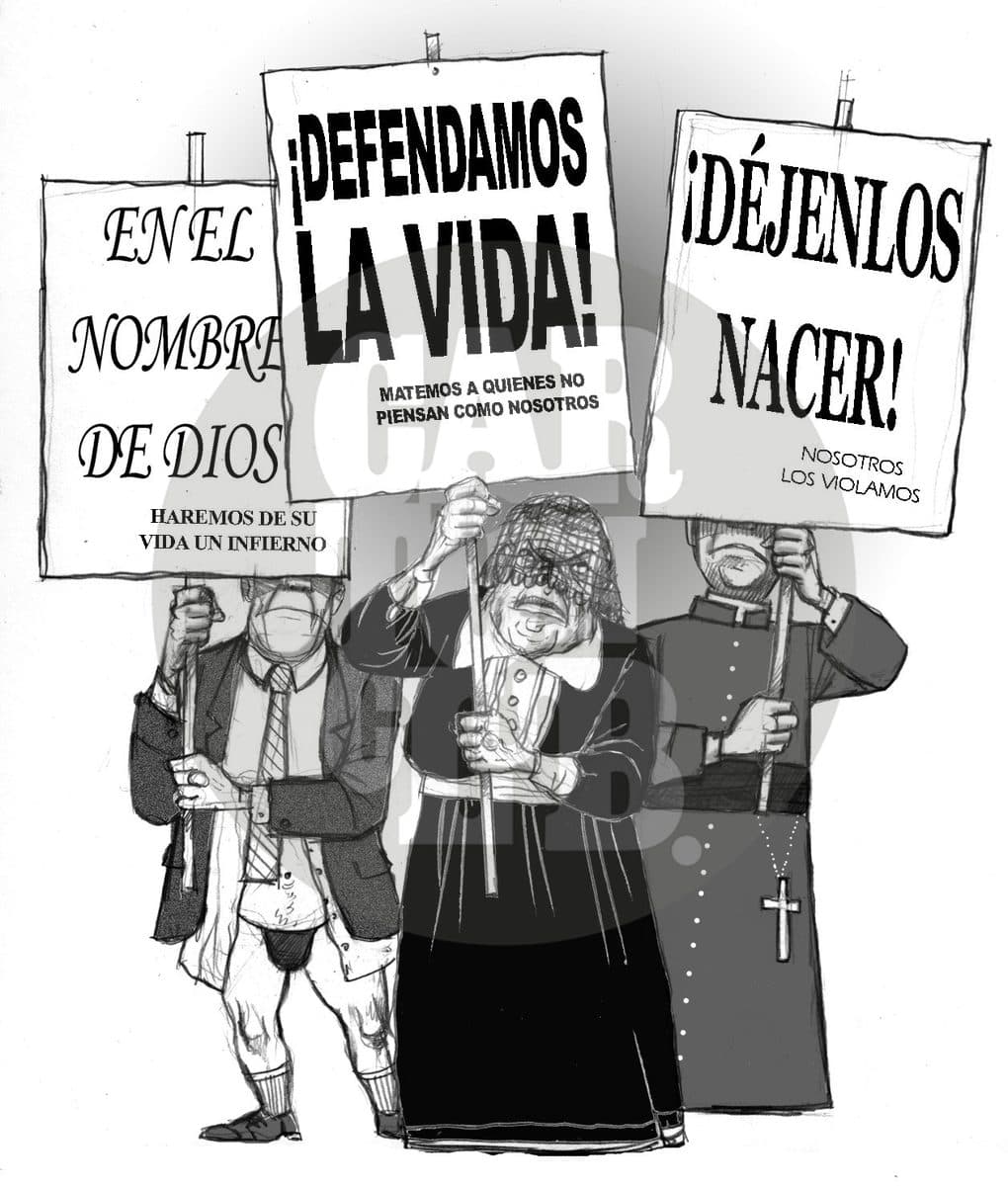 Doble Moral, cartón de El Fisgón