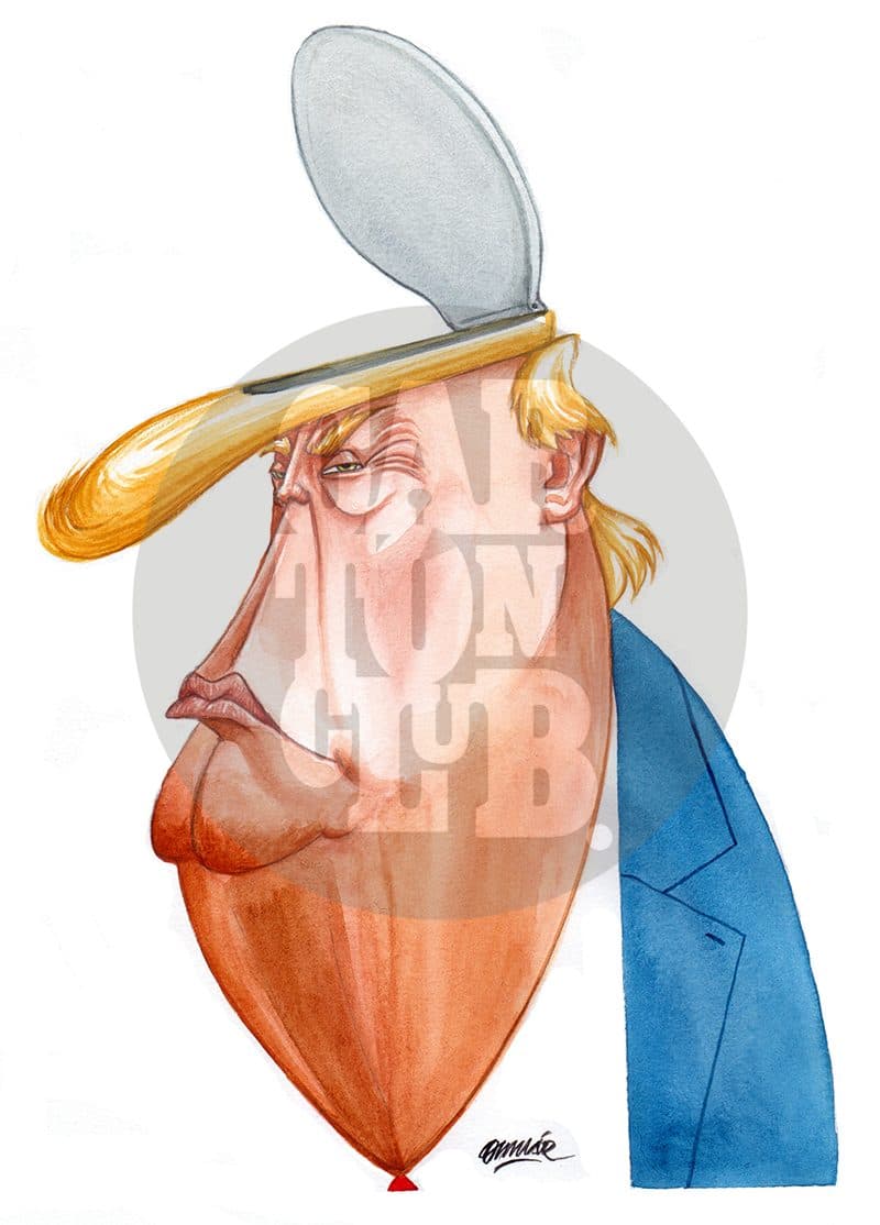 Donald Trump, cartón de Omar Zevallos