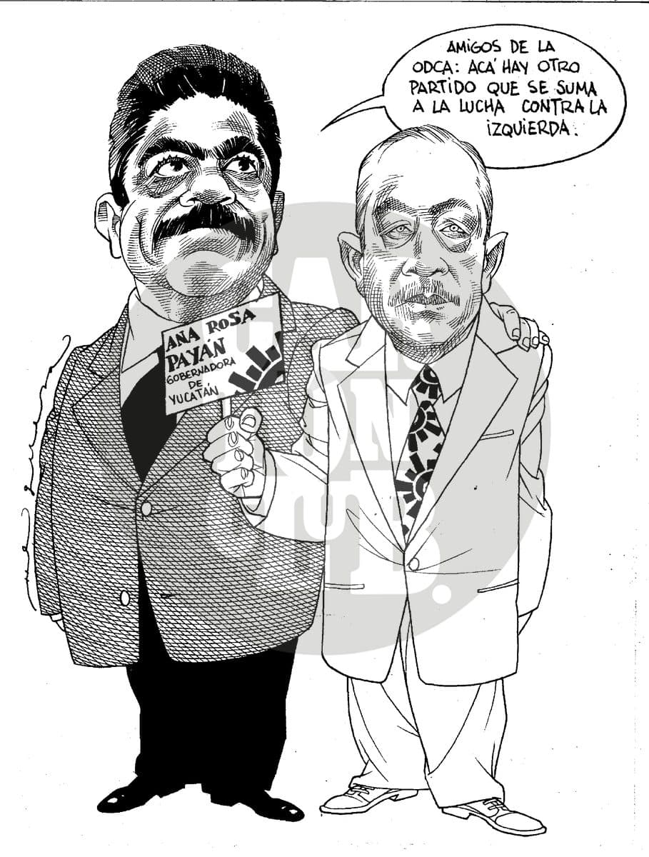 ¡Duro, duro!, cartón de Helguera