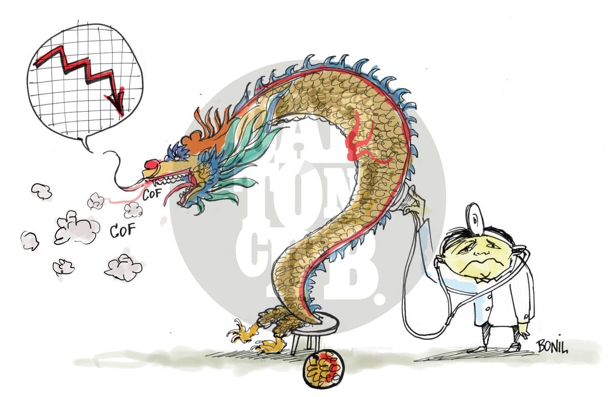 Economia en China, cartón de Bonil