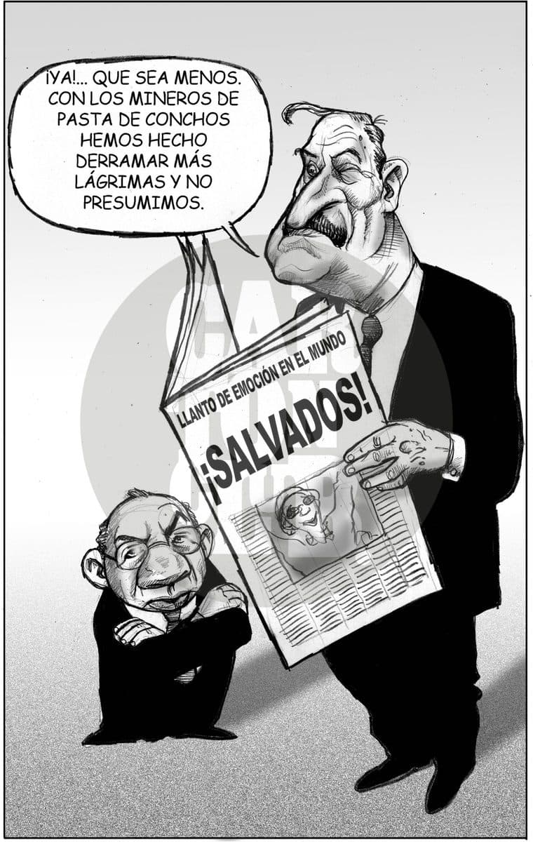 Ecos de Chile, cartón de El Fisgón