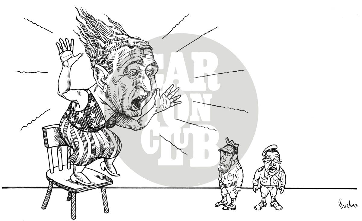 Eje del Mal, cartón de Rocha