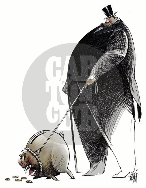El Capitalista, cartón de Ángel Boligán