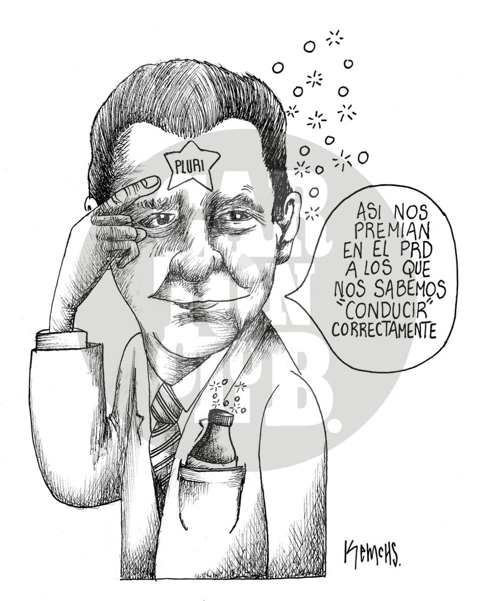 El conductor de Iztapalapa, cartón de Kemchs