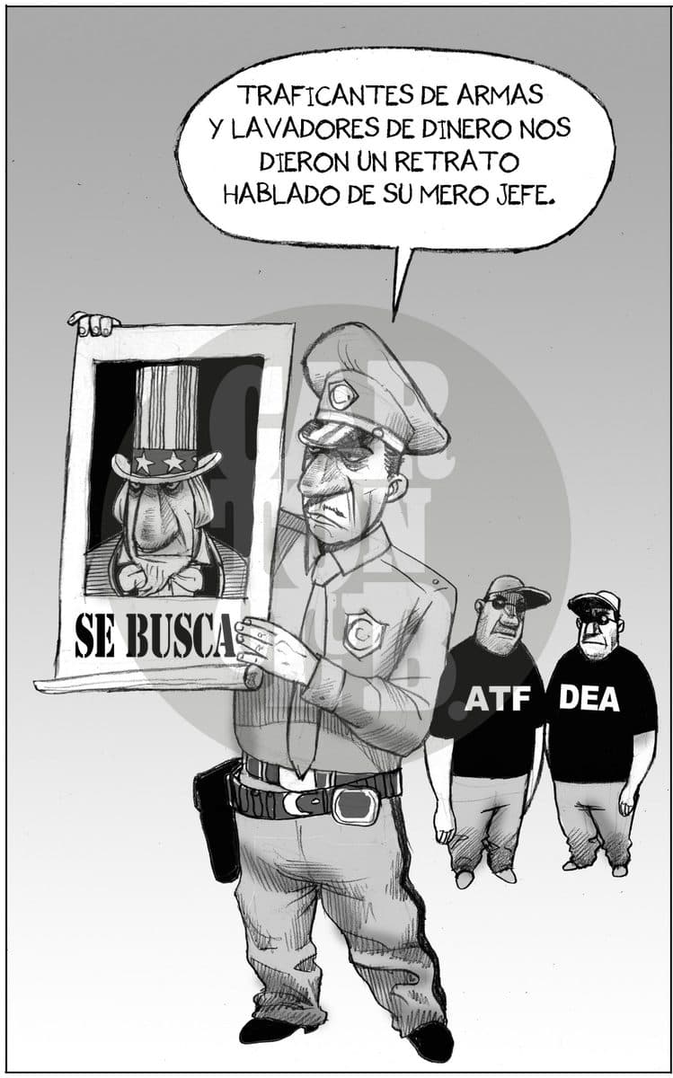 El Jefe de Jefes, cartón de El Fisgón