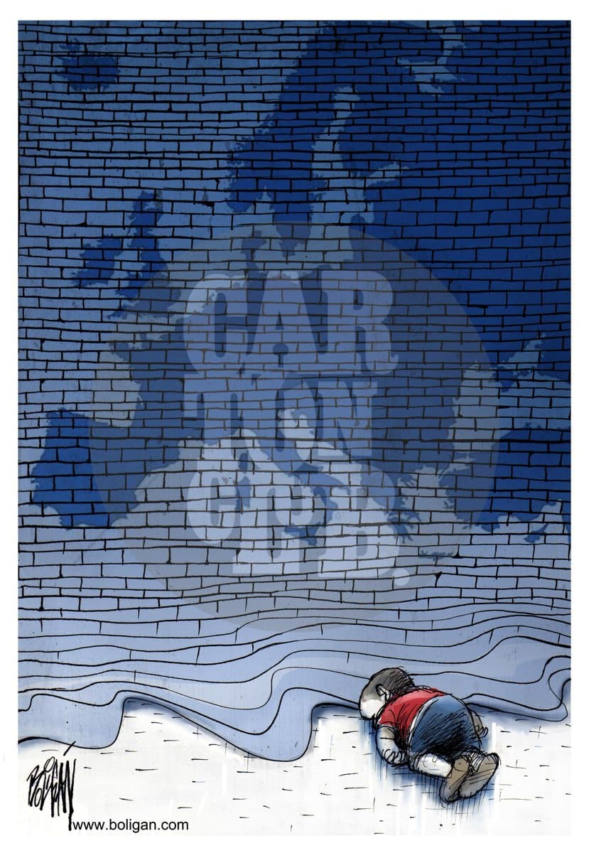 El muro azul