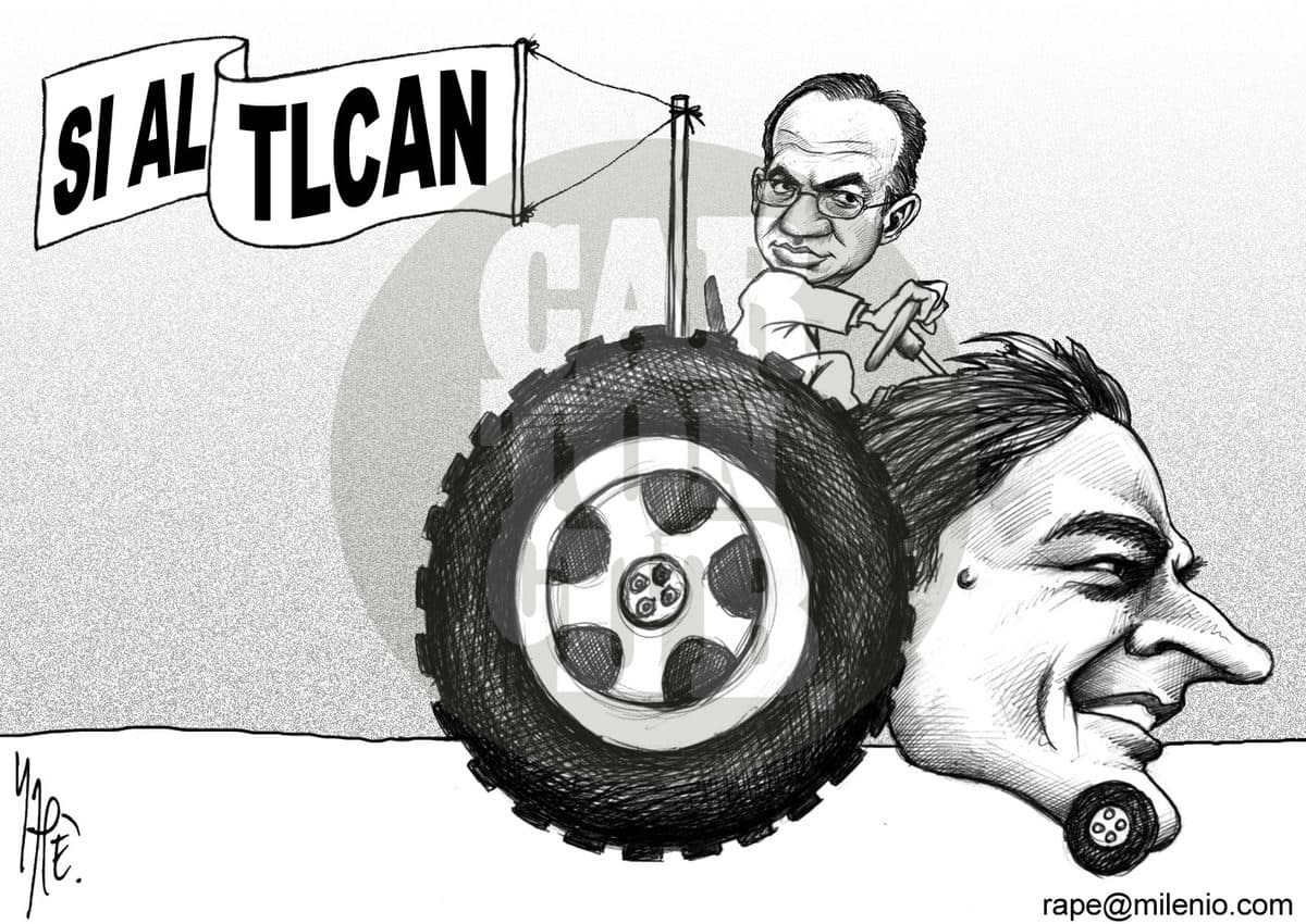 El otro tractor, cartón de Rapé