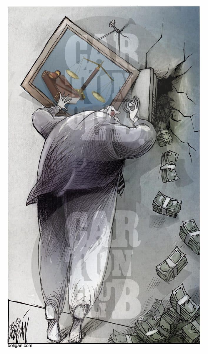 El paraiso roto, cartón de Ángel Boligán