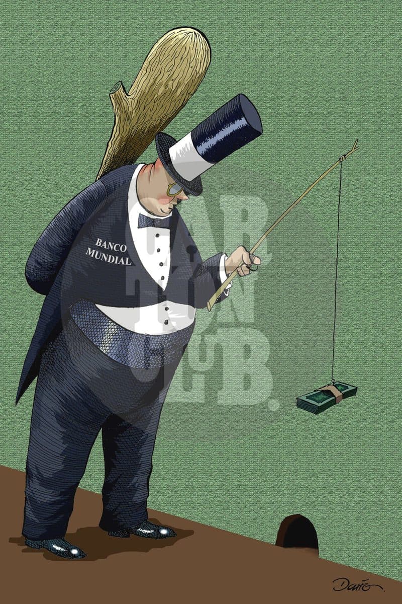 El prestamista, cartón de Darío Castillejos