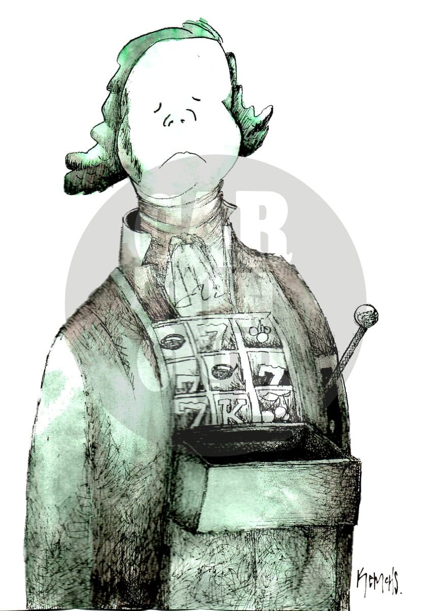 El tragamonedas, cartón de Kemchs