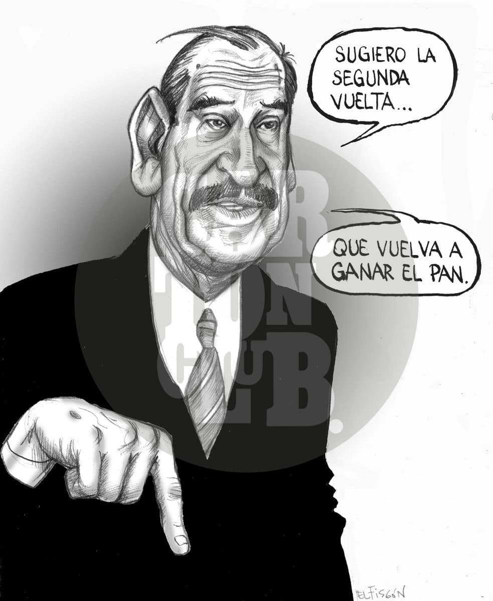 Elecciones presidenciales, cartón de El Fisgón