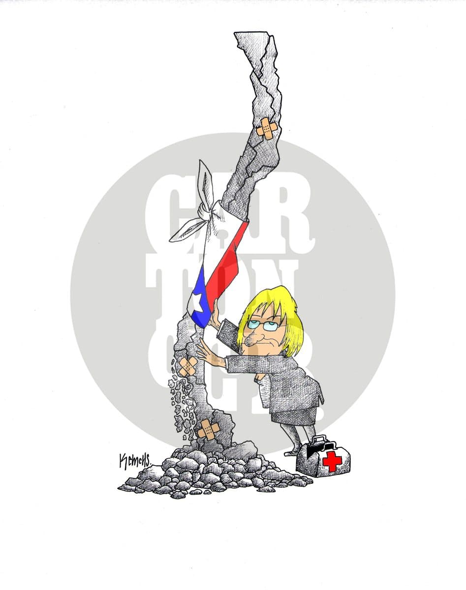 En apuros, cartón de Kemchs