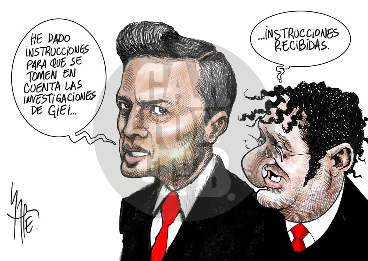 En buenas manos, cartón de Rapé