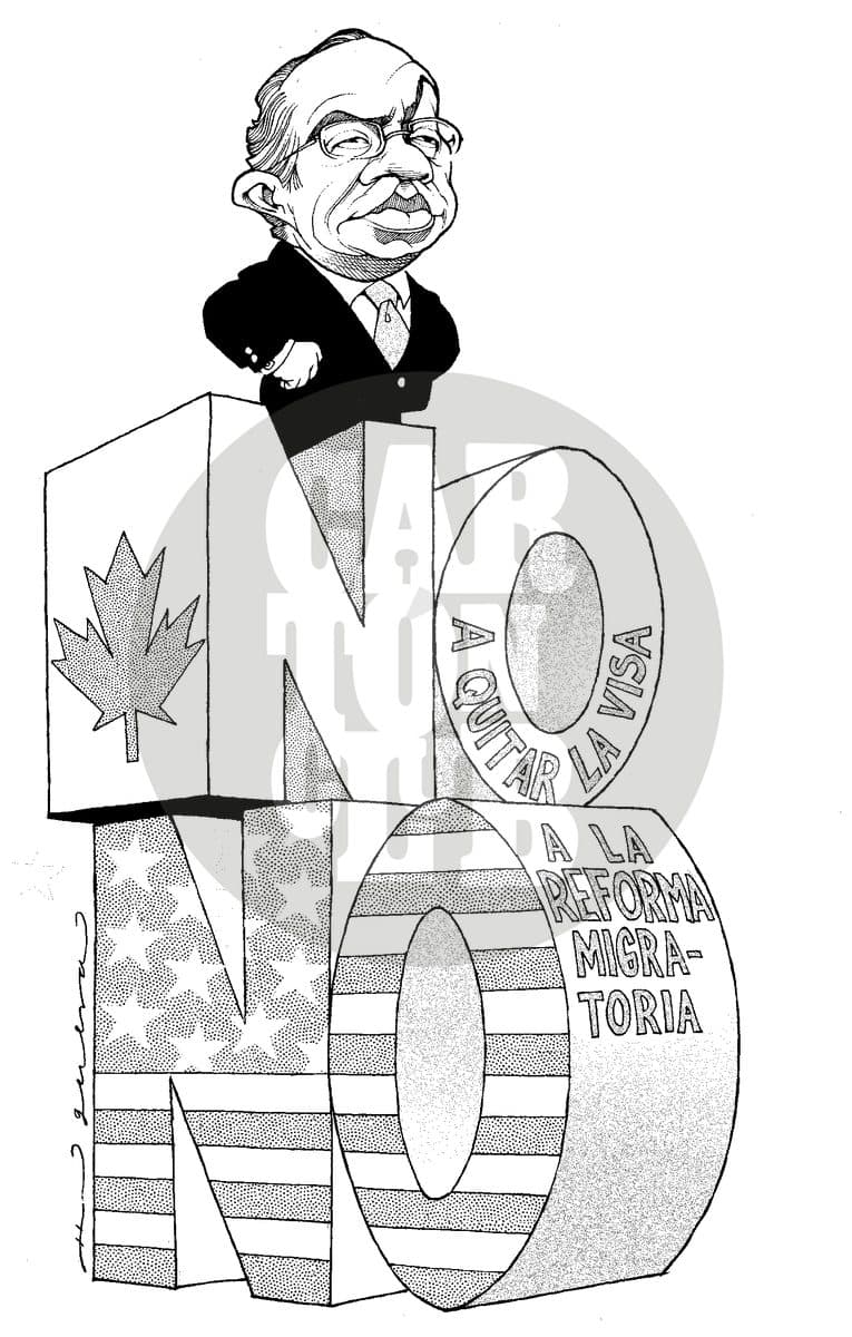 En la cumbre, cartón de Helguera
