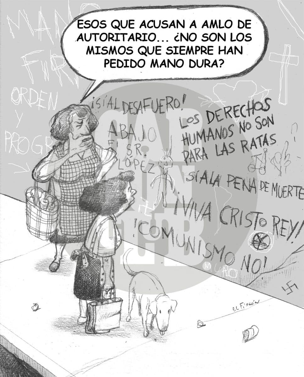 ¿En qué quedamos?, cartón de El Fisgón
