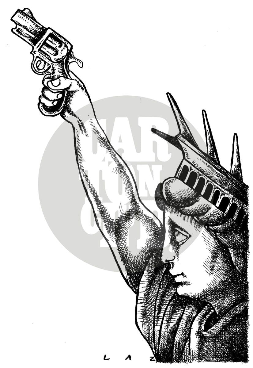 estatua, cartón de Laz