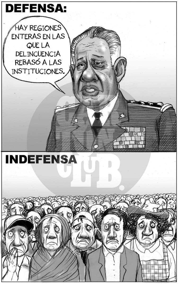 Estrategia de Seguridad, cartón de El Fisgón