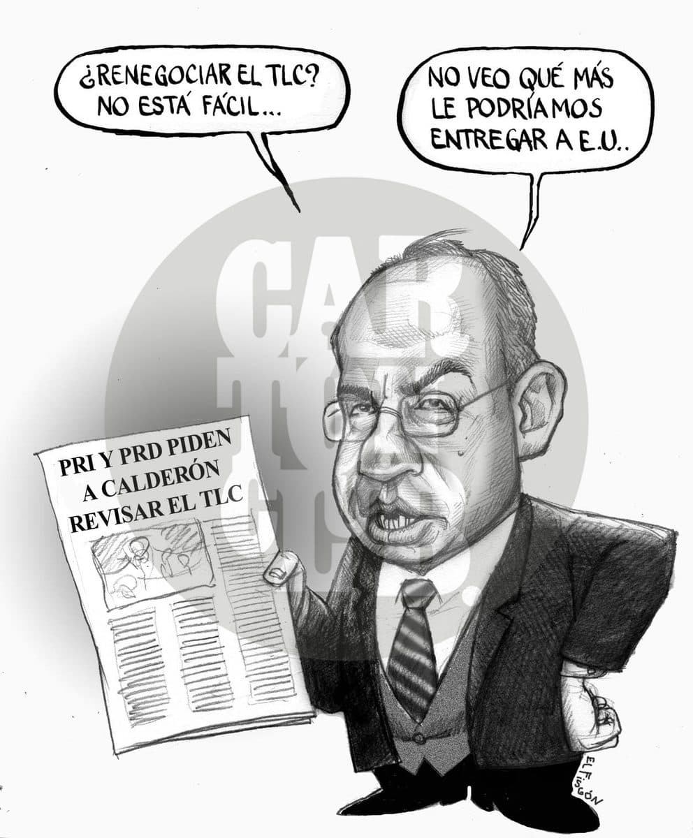 ¿Exortos a mí?, cartón de El Fisgón