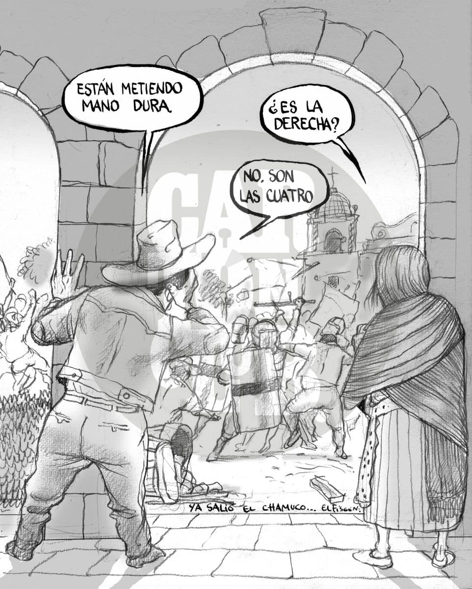 Extremidades, cartón de El Fisgón