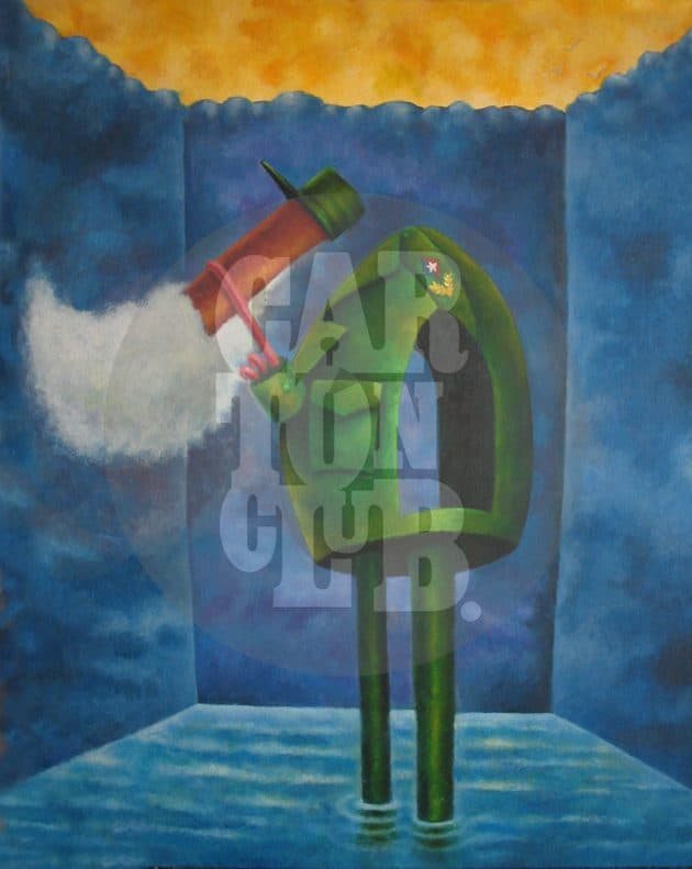 Fidel Castro, cartón de Turcios