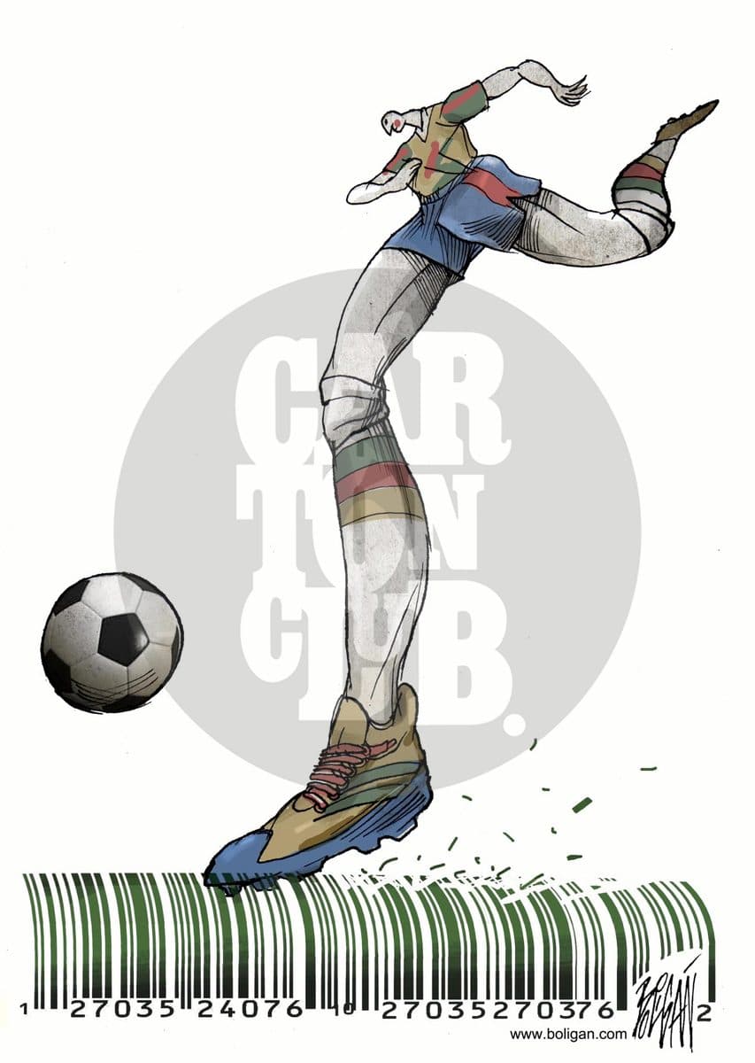 FIFA WORLD CUP, cartón de Ángel Boligán