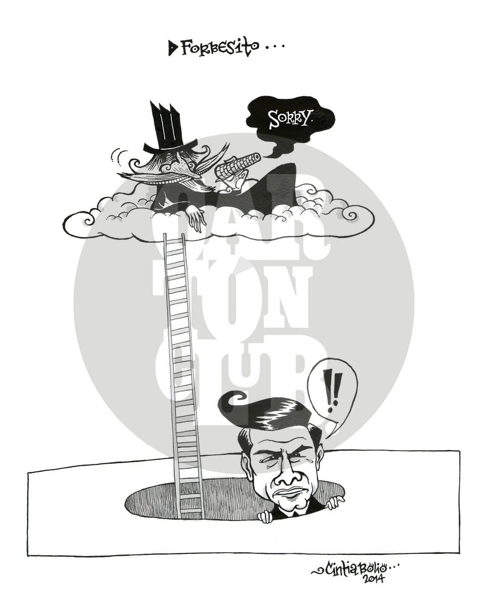 Forbesito..., cartón de Cintia Bolio