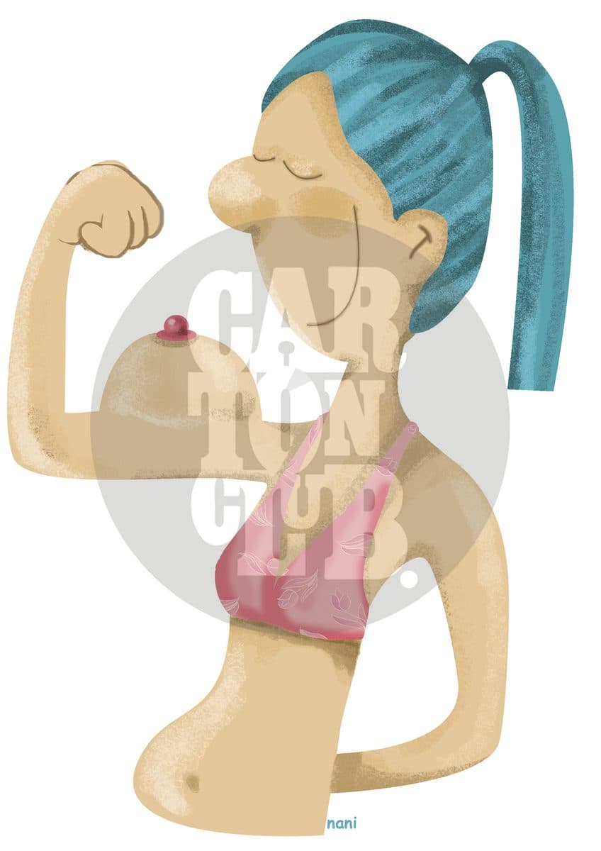 fuerza femenina, cartón de Nani