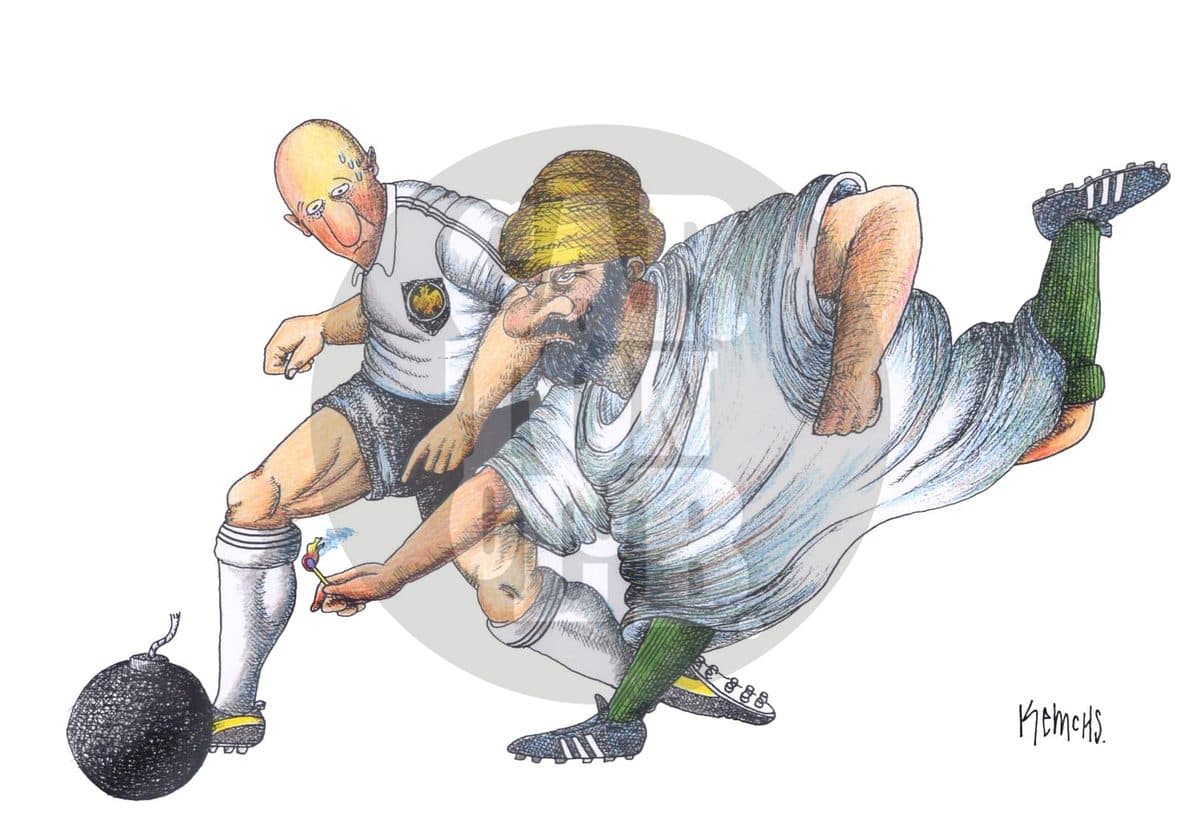 Futbol, cartón de Kemchs