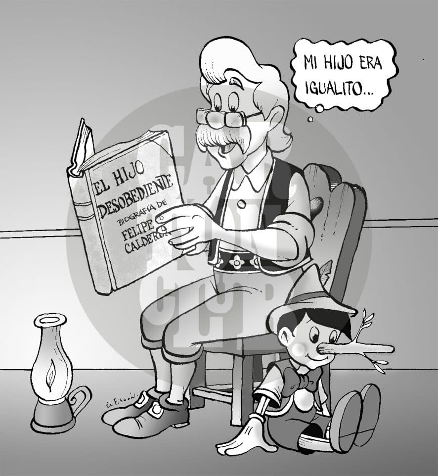 Gepetto, cartón de El Fisgón