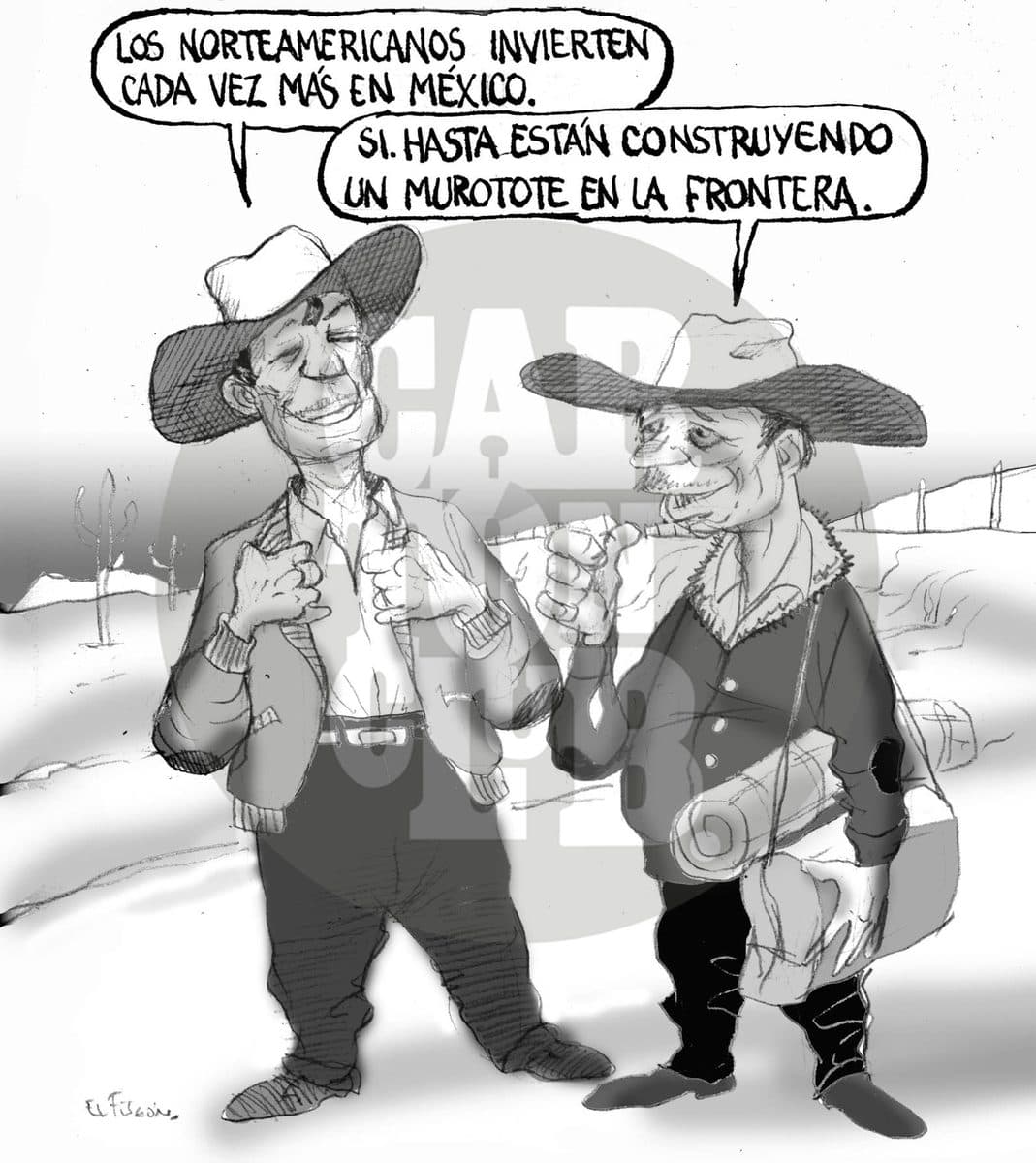 Hay confianza, cartón de El Fisgón
