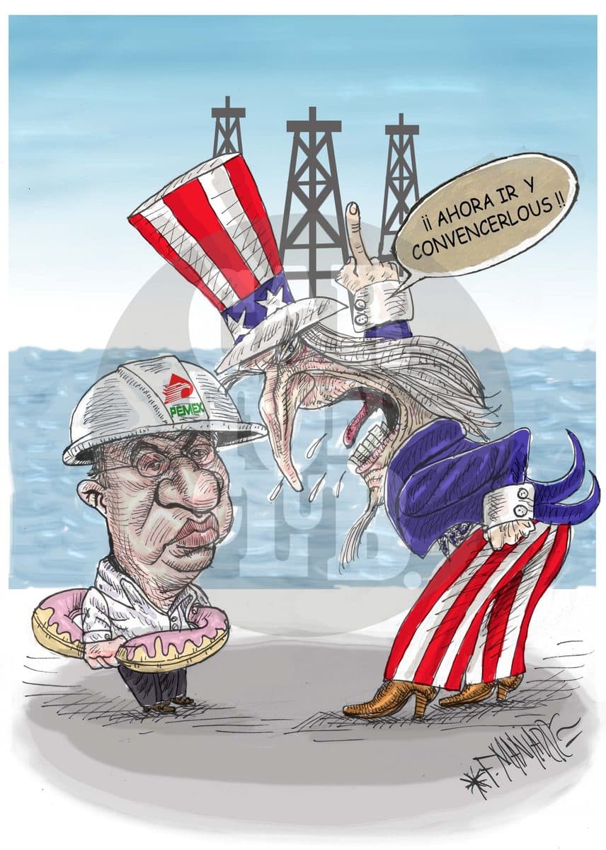 Hoyo de dona, cartón de Manjarrez