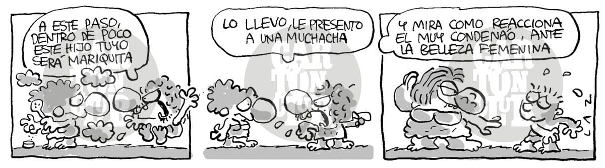 kromañónicas belleza, cartón de Laz