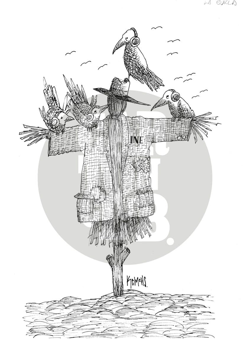 La burla, cartón de Kemchs