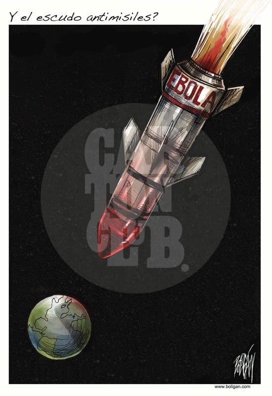 La Ciencia para la Guerra, cartón de Ángel Boligán