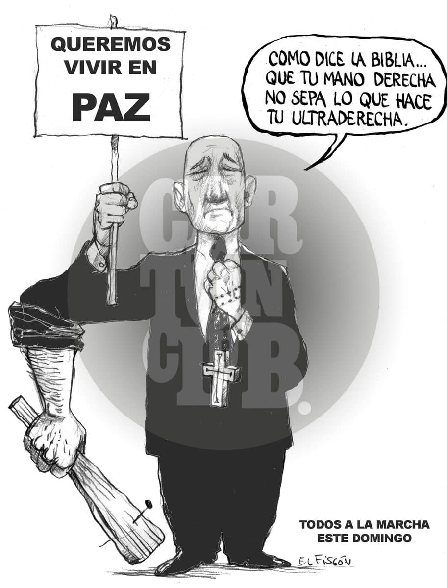 La derecha mexicana, cartón de El Fisgón
