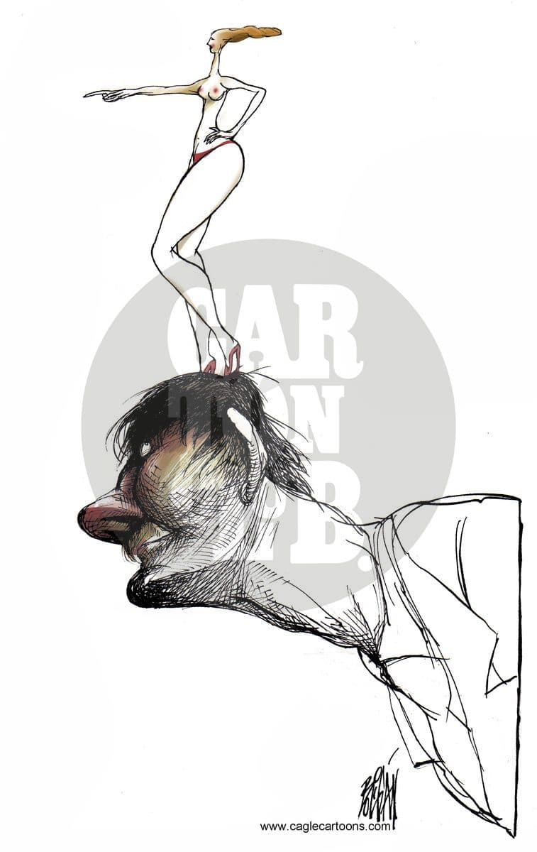 La dictadura del deseo, cartón de Ángel Boligán