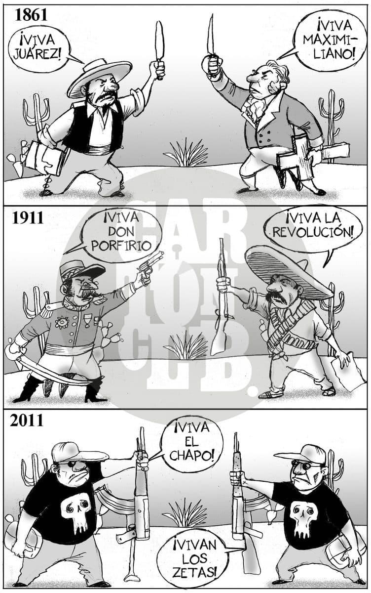 La disputa por la Nación, cartón de El Fisgón