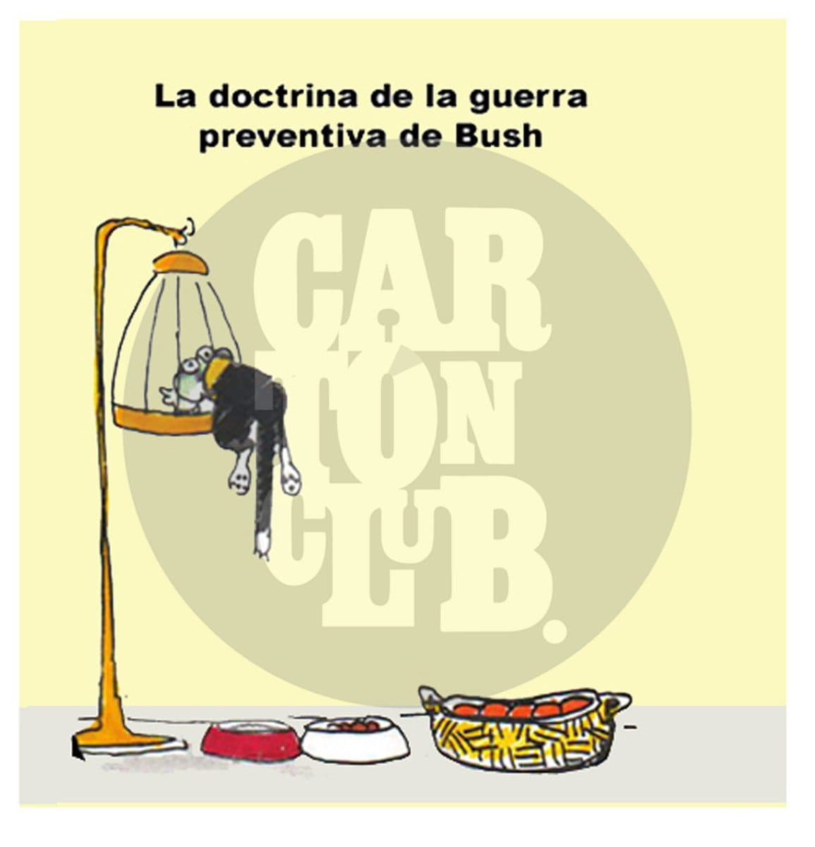 La doctrina de la guerra preventiva, cartón de Garci