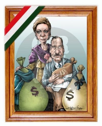 La familia presidencial, cartón de Hernández