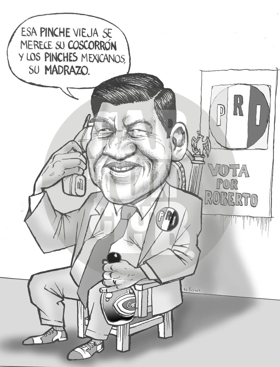 Lenguaje priista, cartón de El Fisgón